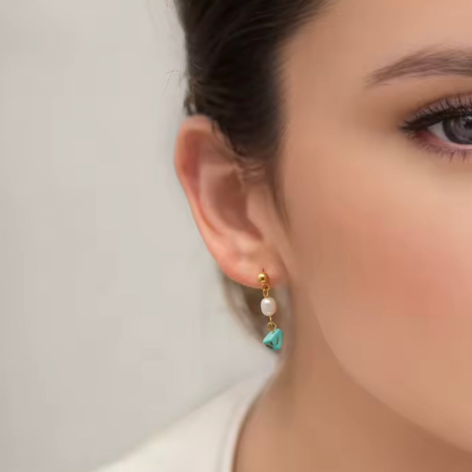 PENDIENTES VIBRA TURQUOISE