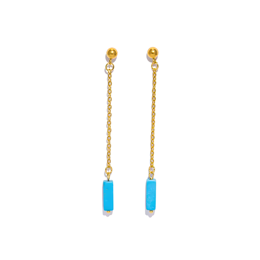 PENDIENTES MARLIN AQUAMARINE