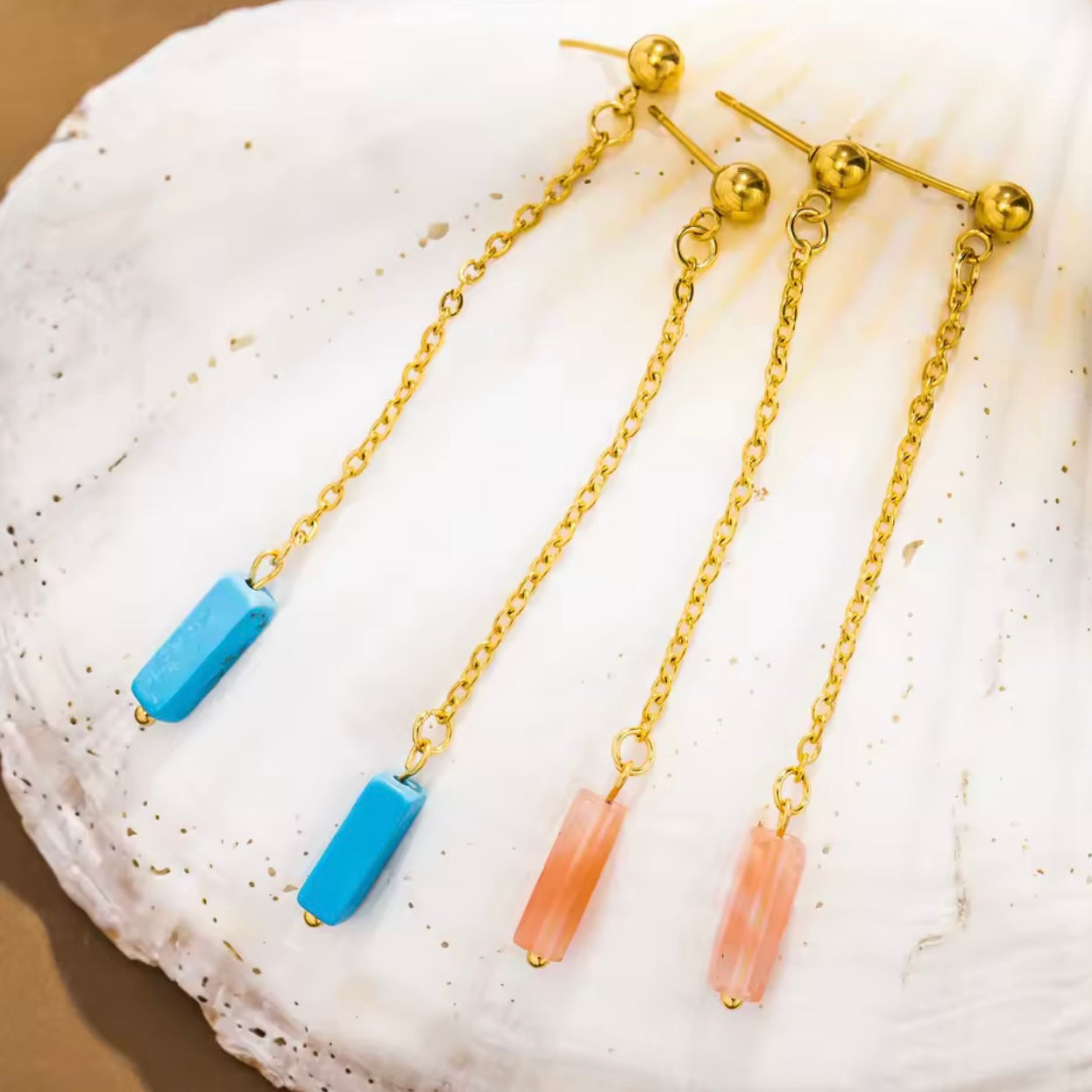 PENDIENTES MARLIN CORAL