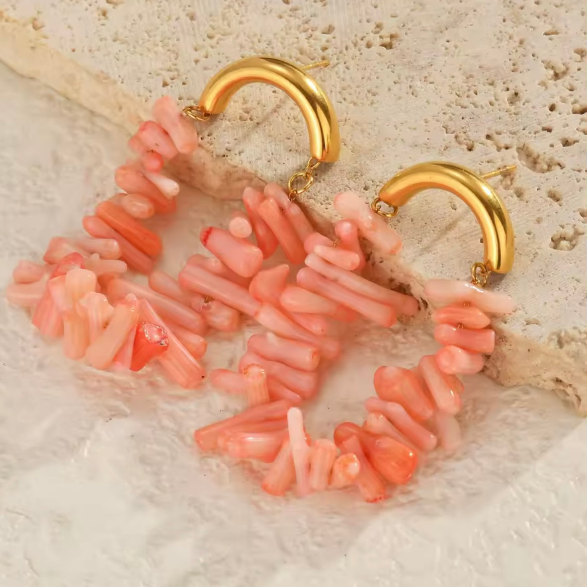 PENDIENTES ANDRA CORAL