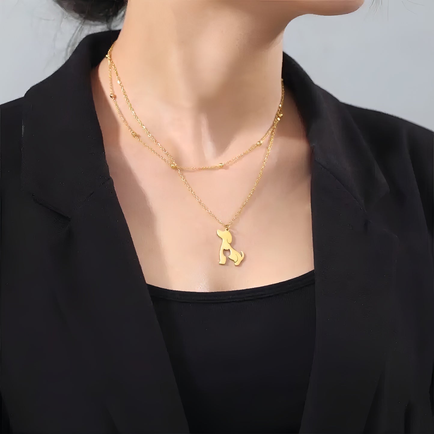 COLLAR CAT & DOG GOLD