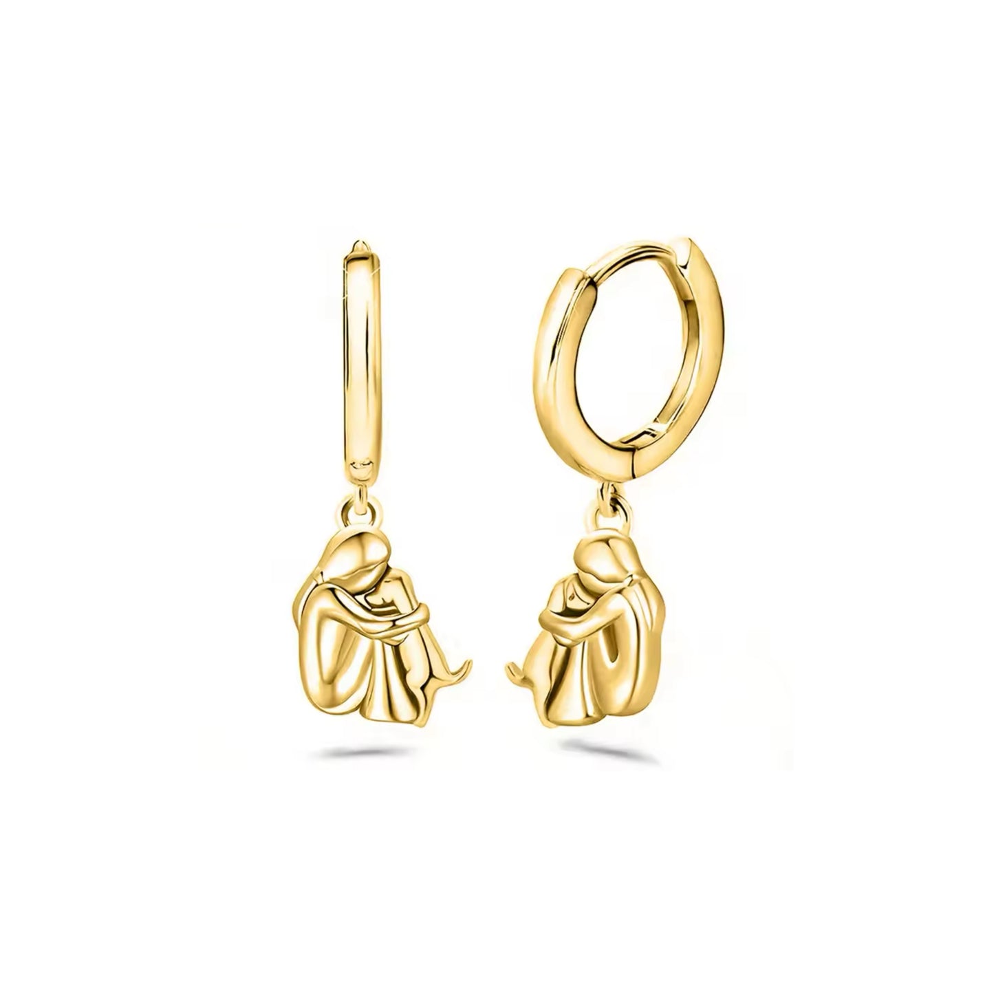 PENDIENTES DOG LOVE GOLD