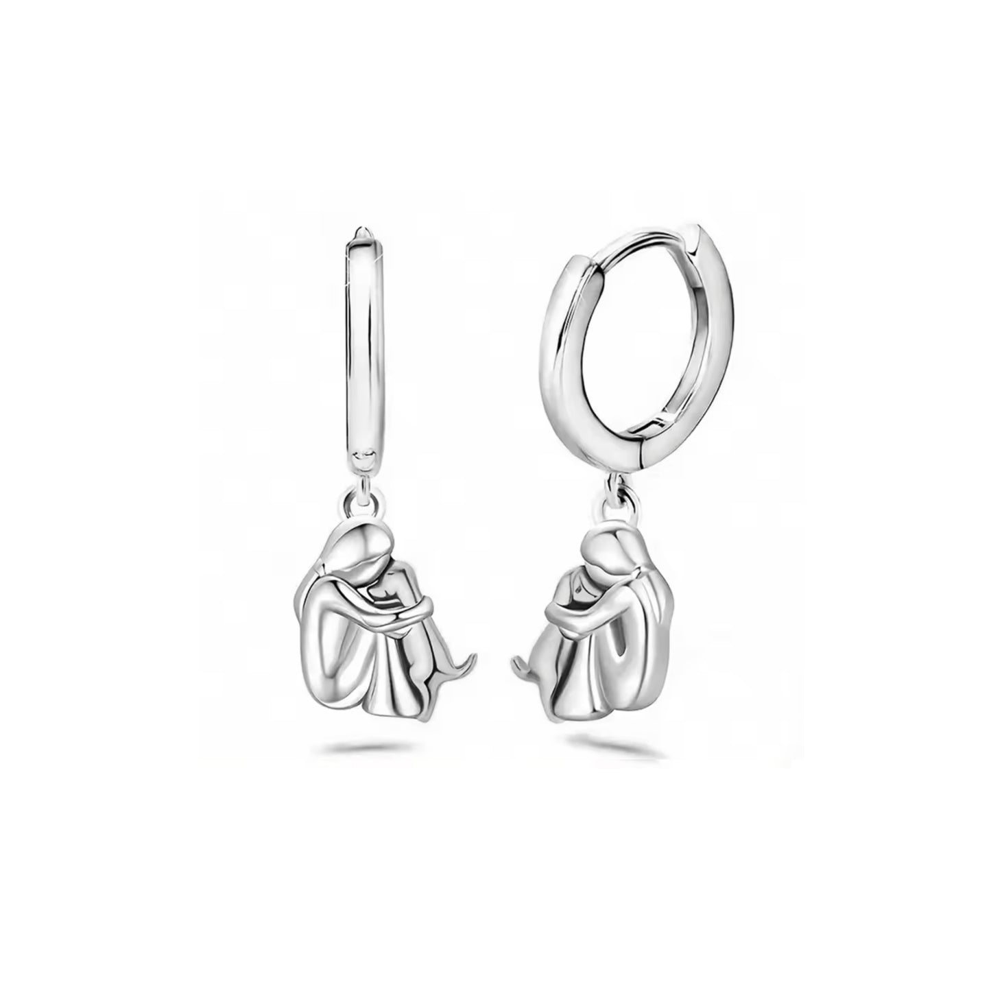 PENDIENTES DOG LOVE SILVER