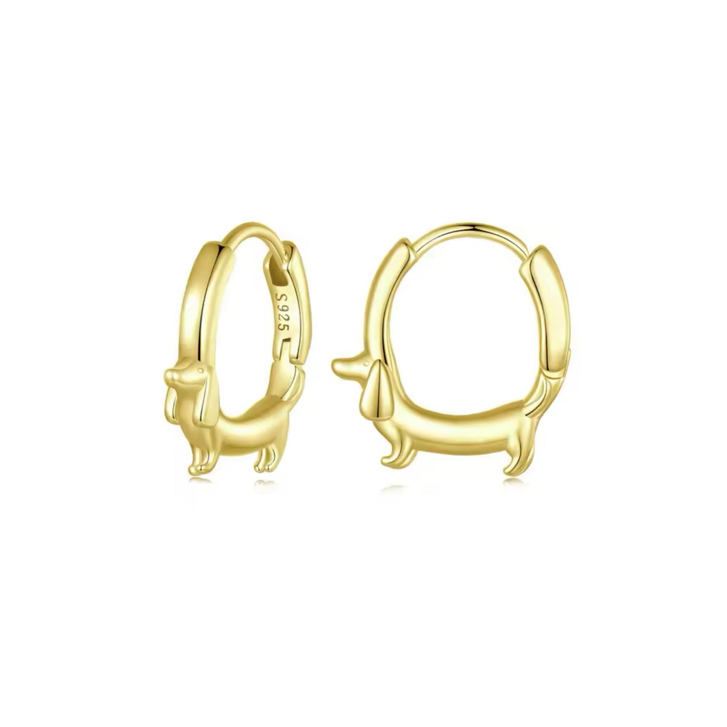 PENDIENTES DOG GOLD
