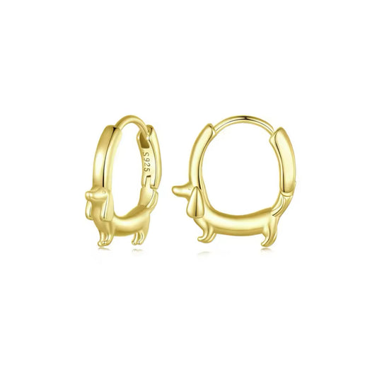 PENDIENTES DOG GOLD