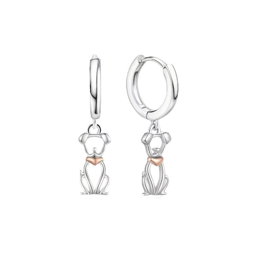 PENDIENTES DOGGY SILVER