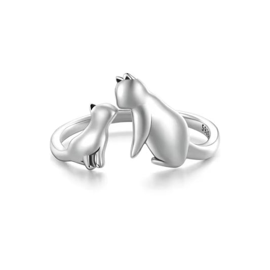 ANILLO CAT MOM SILVER