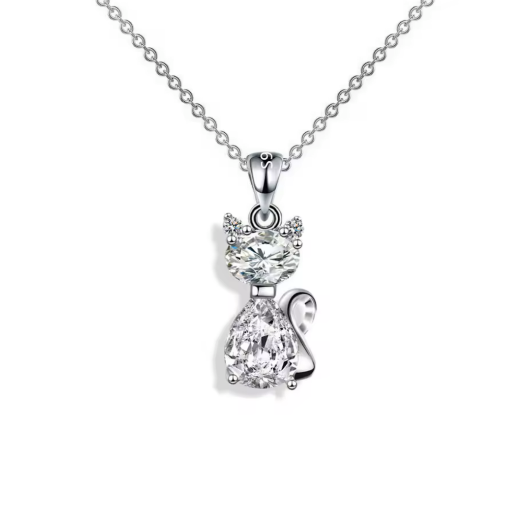 COLLAR MIAU GLOW SILVER