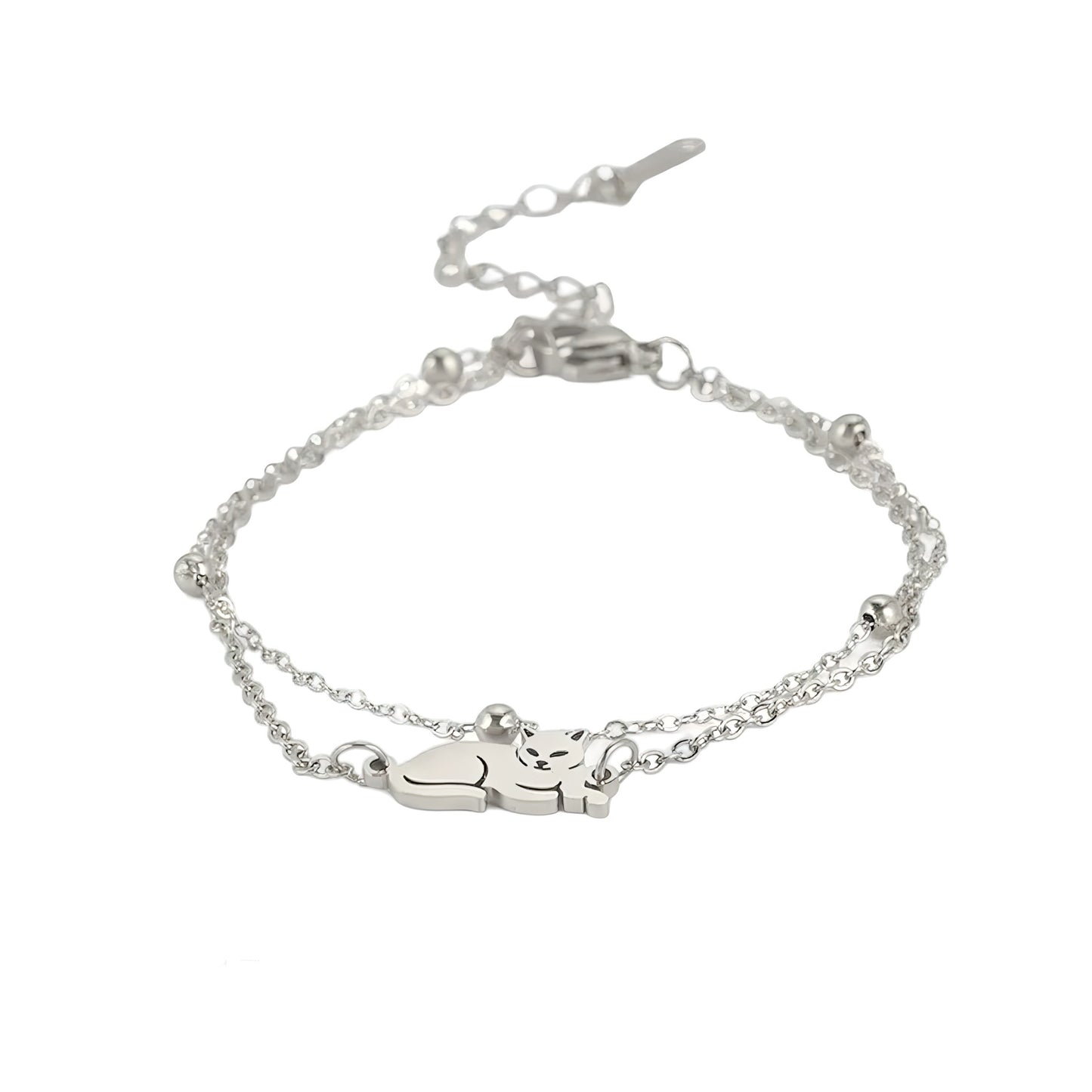 PULSERA CAT SILVER