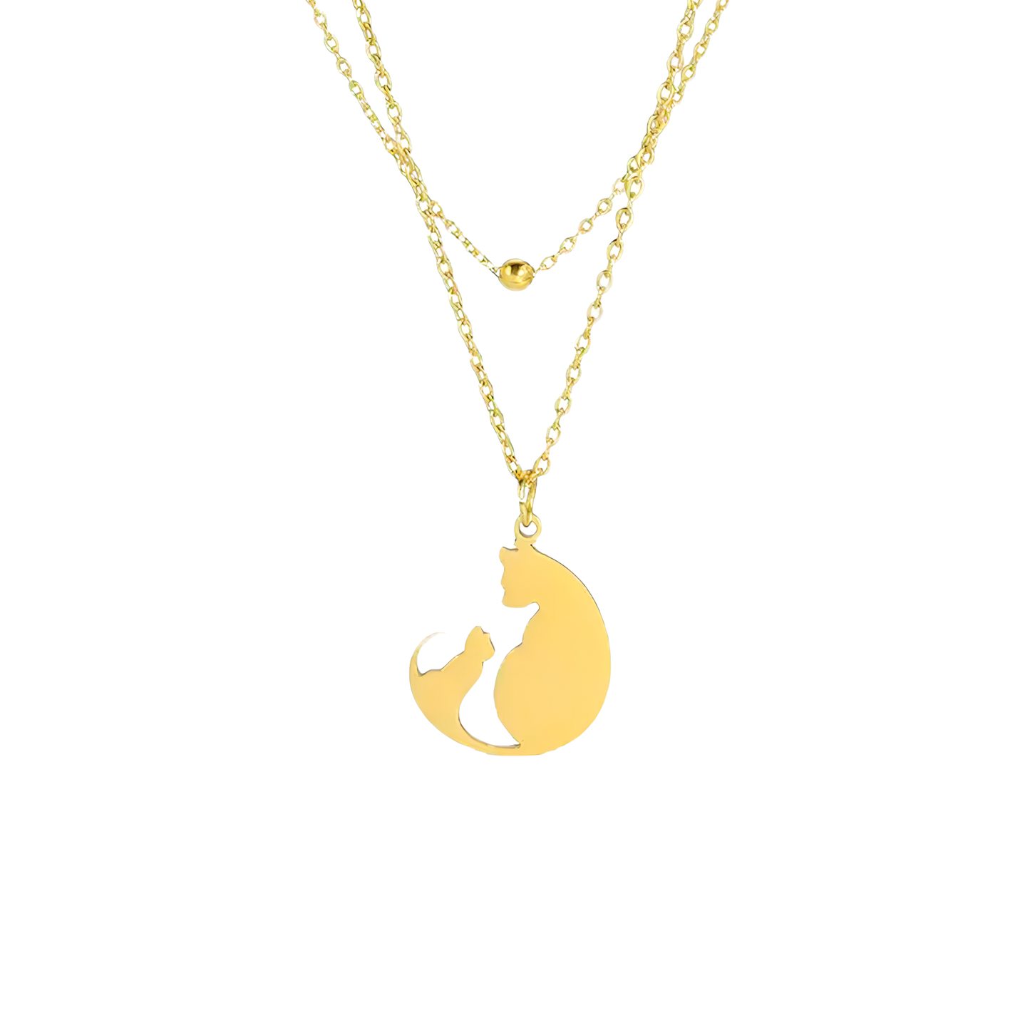 COLLAR CAT MOM GOLD