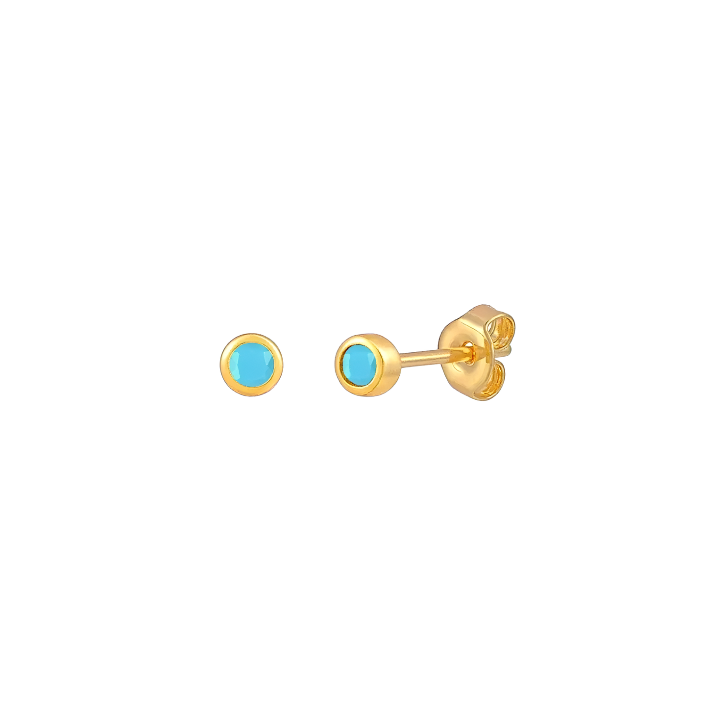 PENDIENTES NIRA TURQUOISE GOLD
