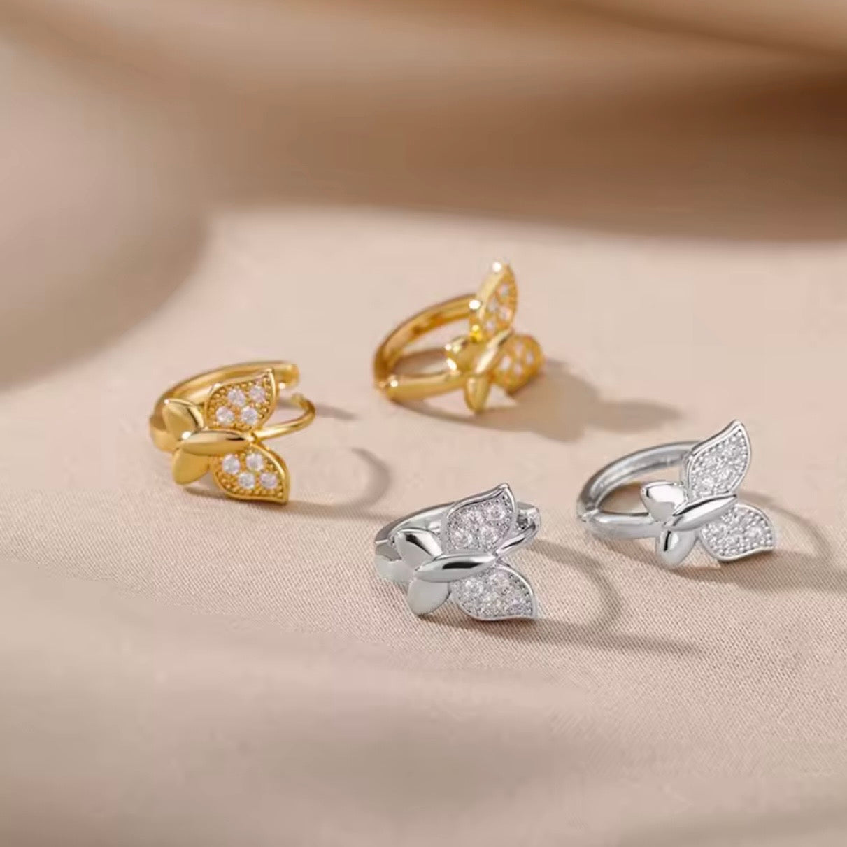 PENDIENTES MARIPOSA