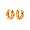 PENDIENTES PRISMA ORANGE