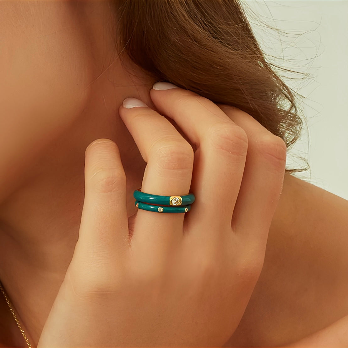 ANILLO AMAL GREEN