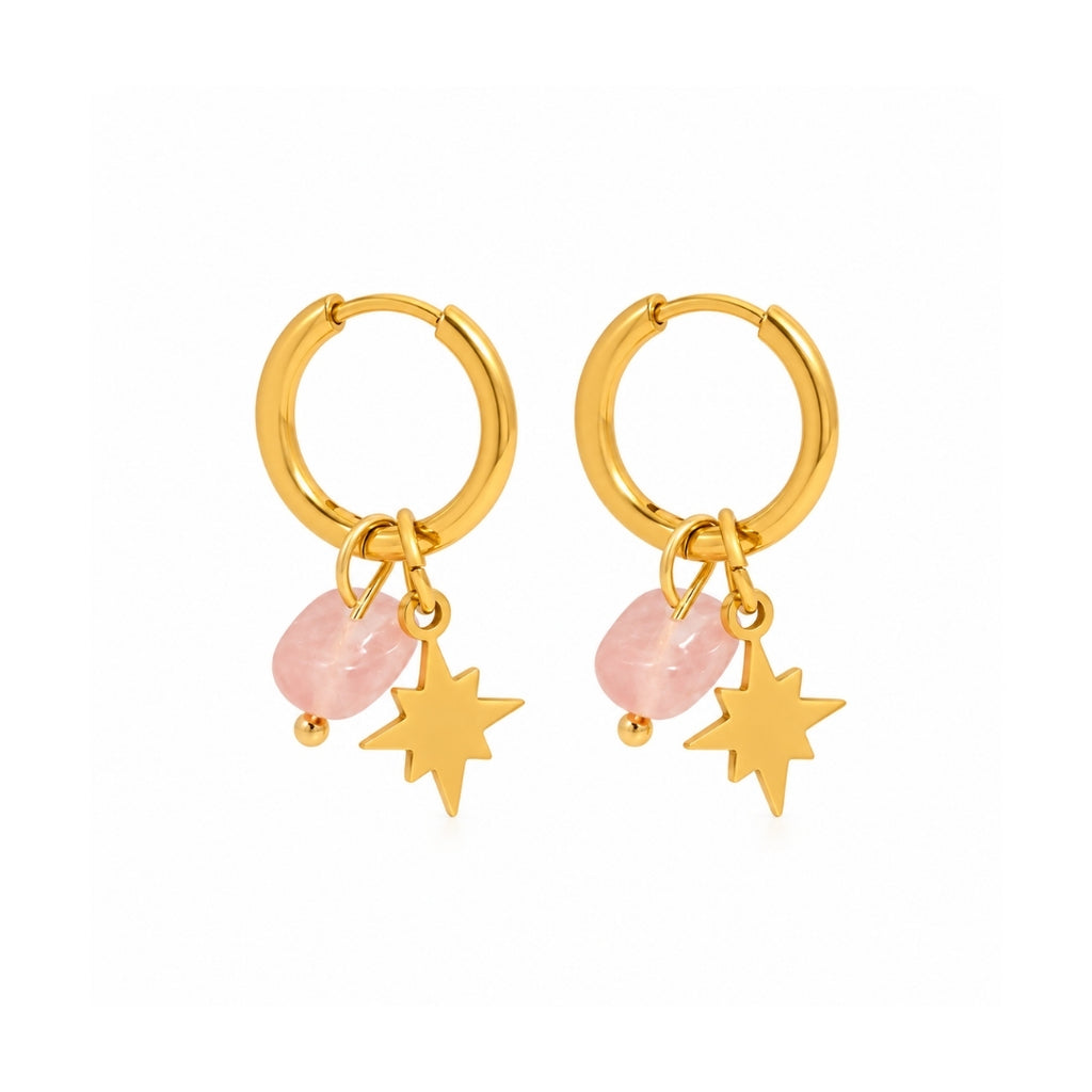 PENDIENTES ALOHA ROSA