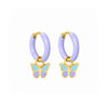 PENDIENTES BUTTERFLY LILA