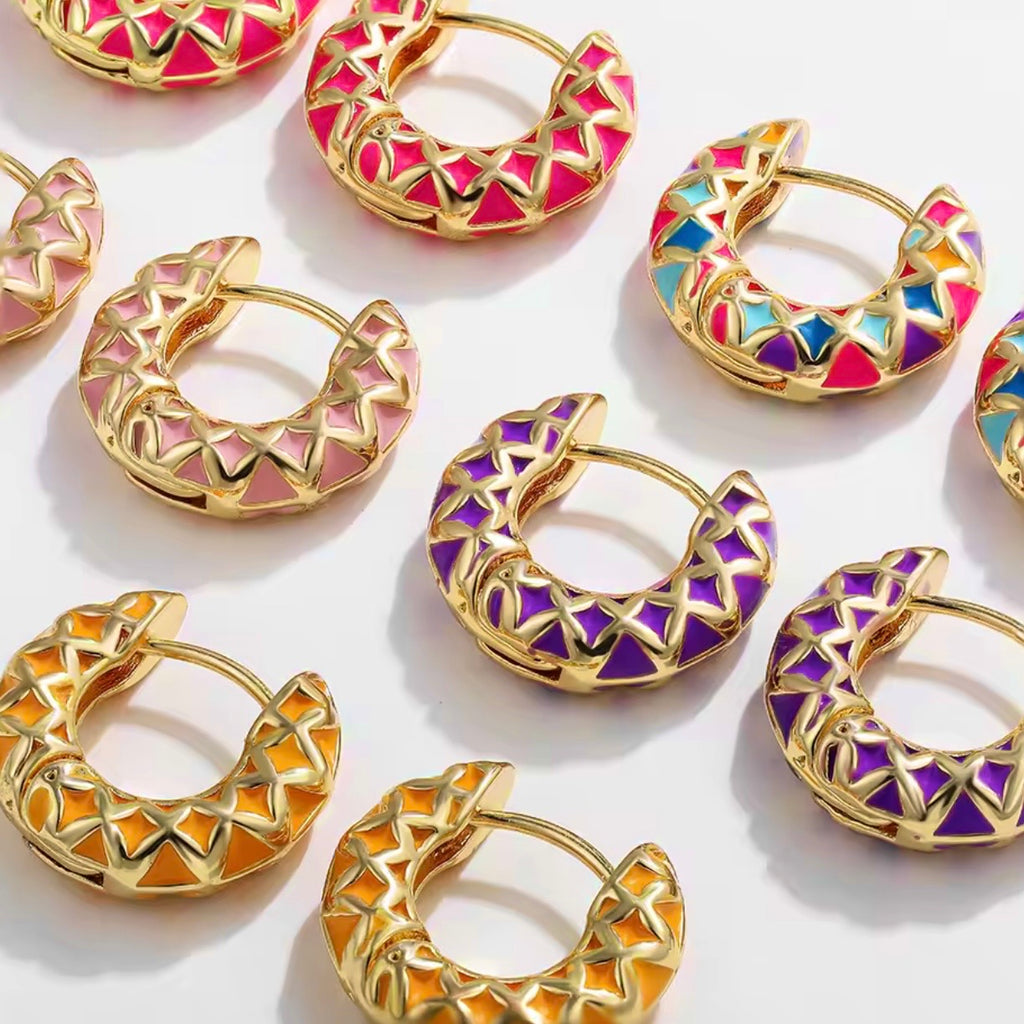 PENDIENTES PRISMA COLOUR