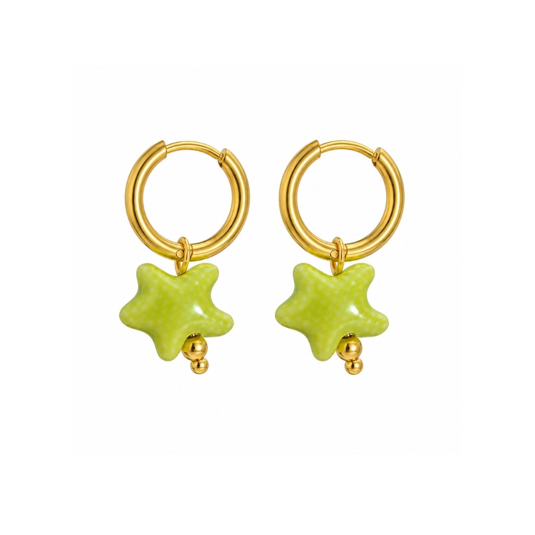 PENDIENTES ESTRELLA LIMA