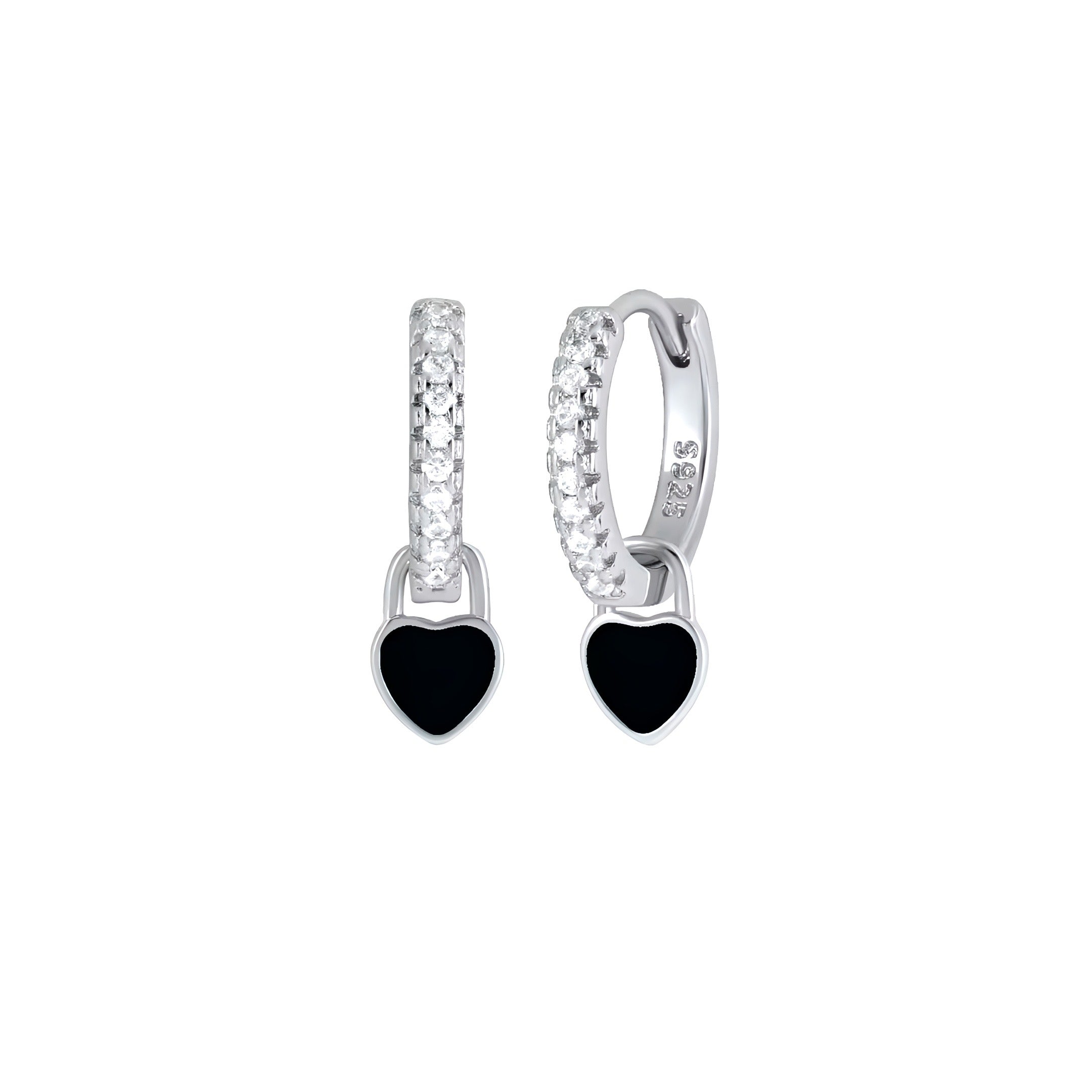 PENDIENTES BAHIA BLACK SILVER