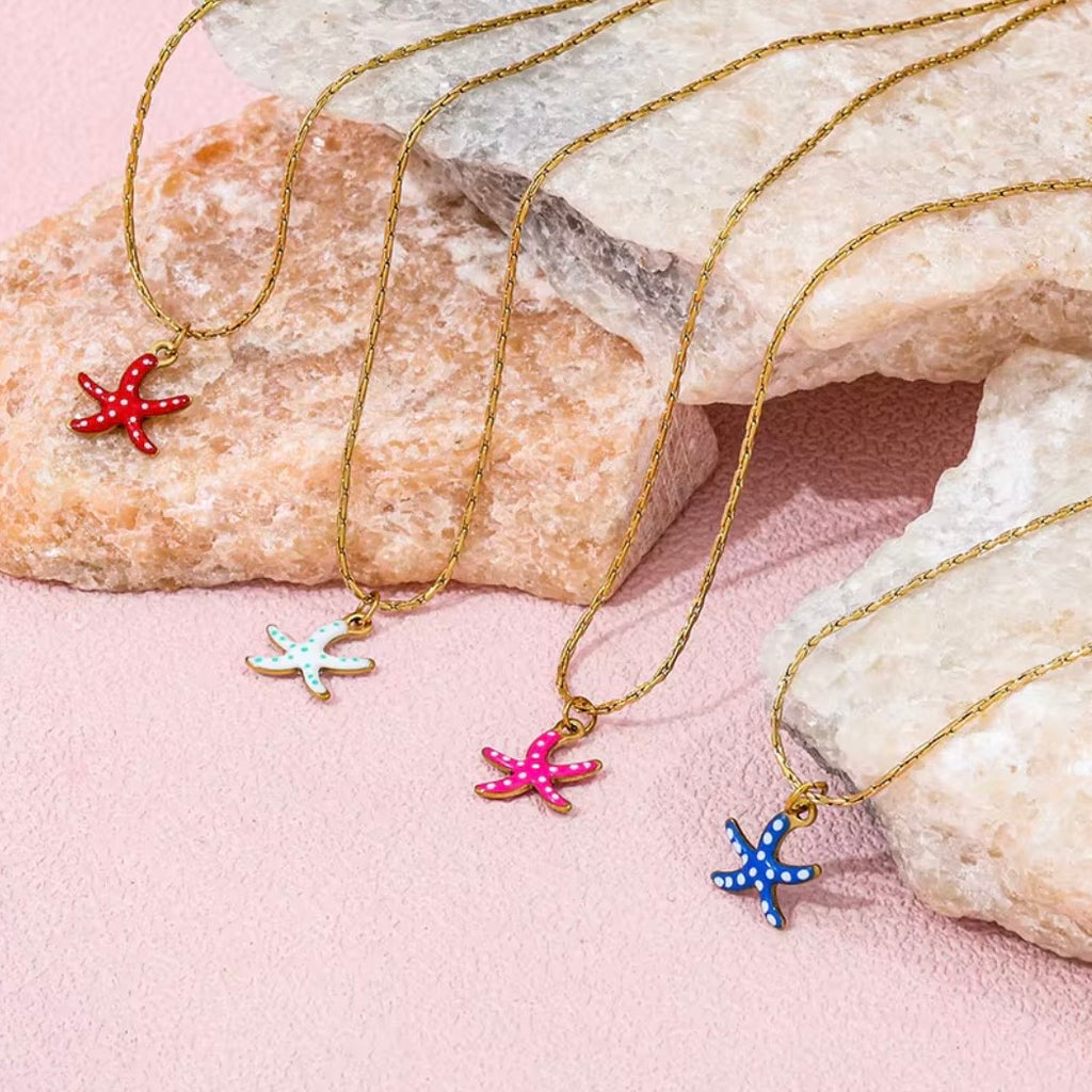 COLLAR STARFISH ROSA