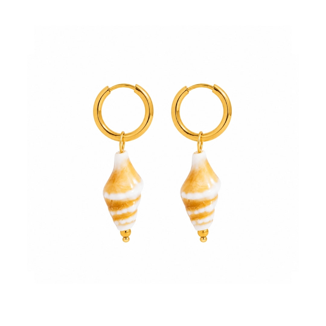 PENDIENTES MARÉ MOSTAZA