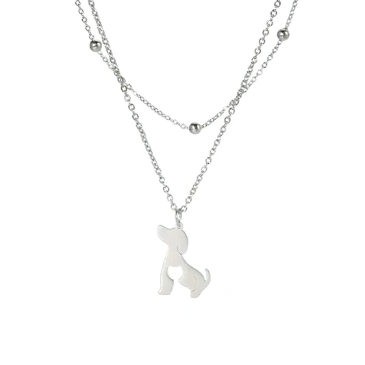 COLLAR CAT & DOG SILVER