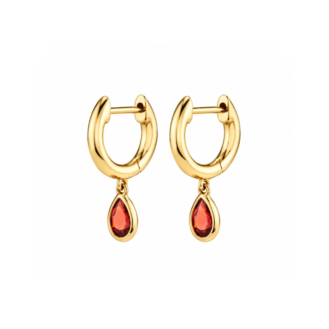 PENDIENTES BAMBA RED