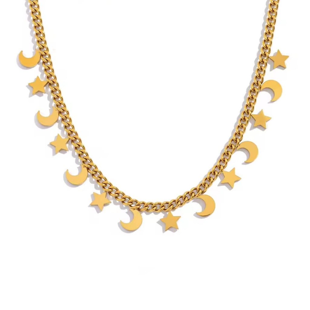 COLLAR MOON & STAR