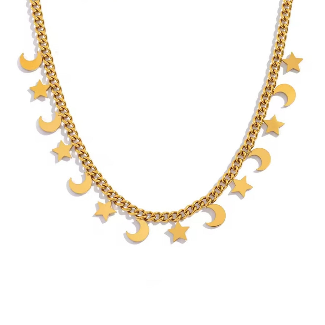 COLLAR MOON & STAR