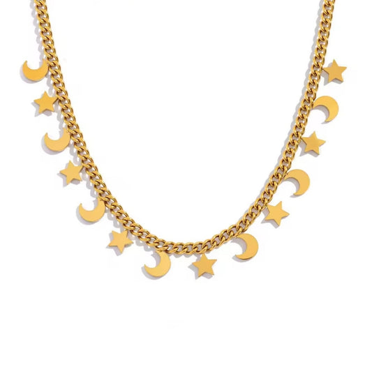 COLLAR MOON & STAR