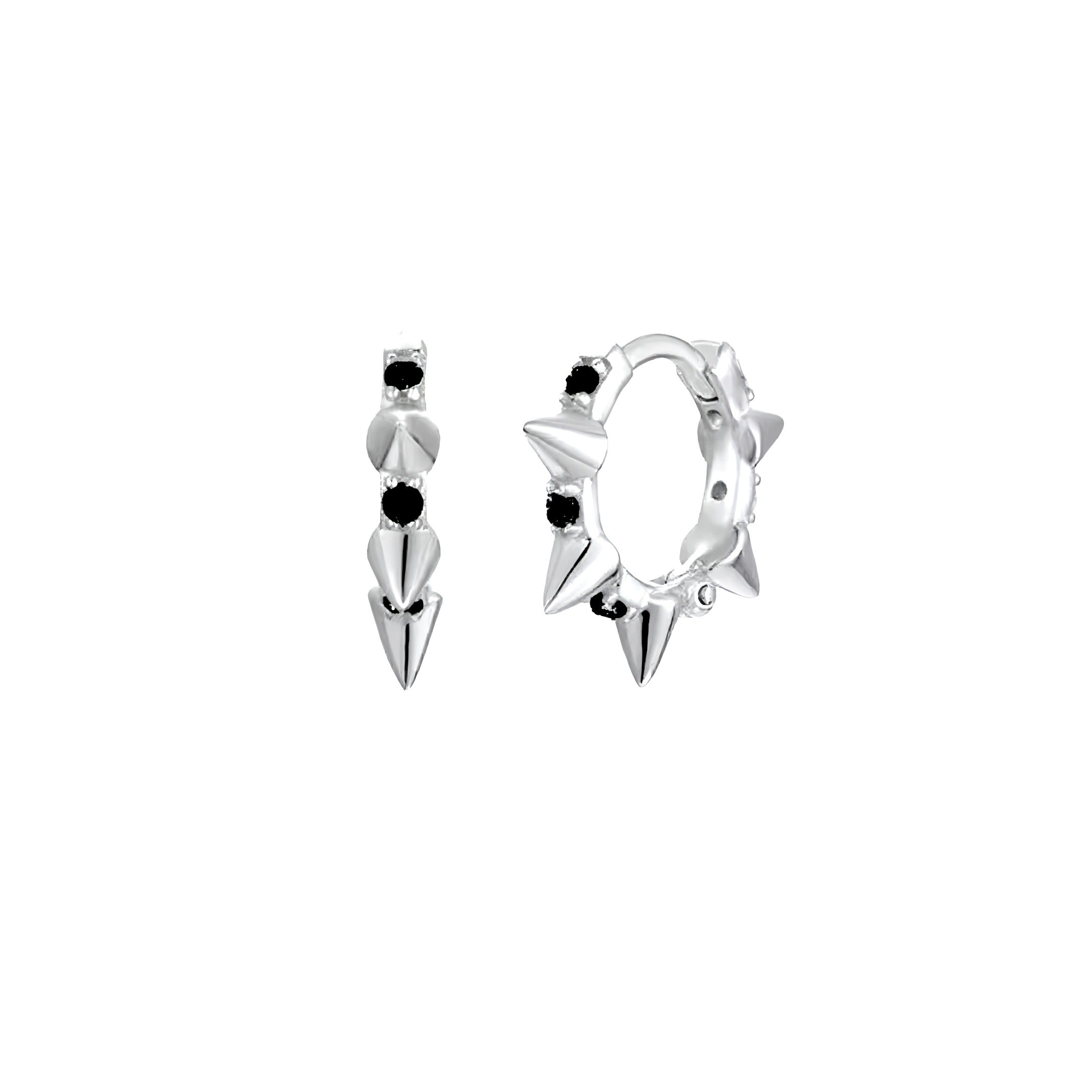 PENDIENTES PUNK SILVER