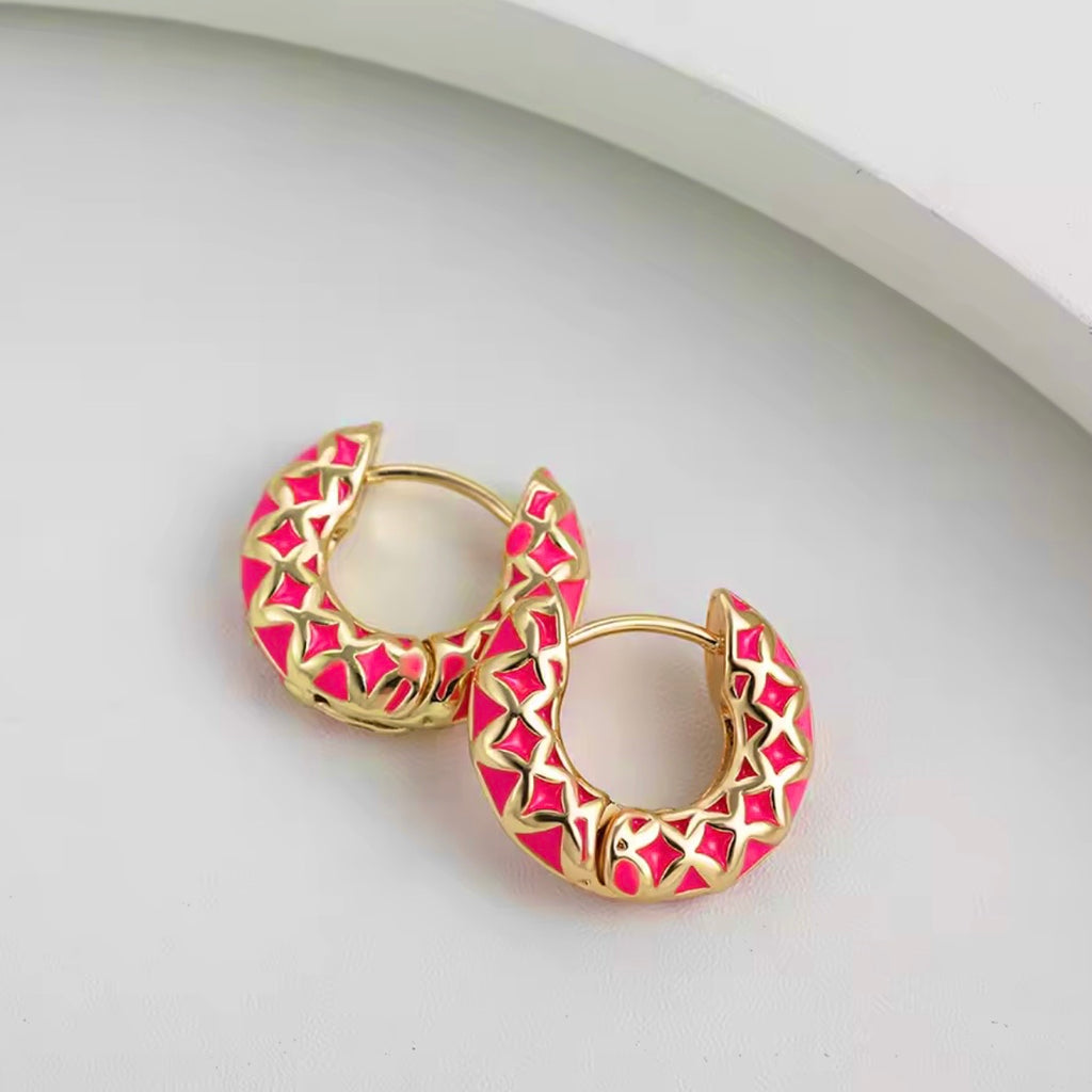 PENDIENTES PRISMA PINK