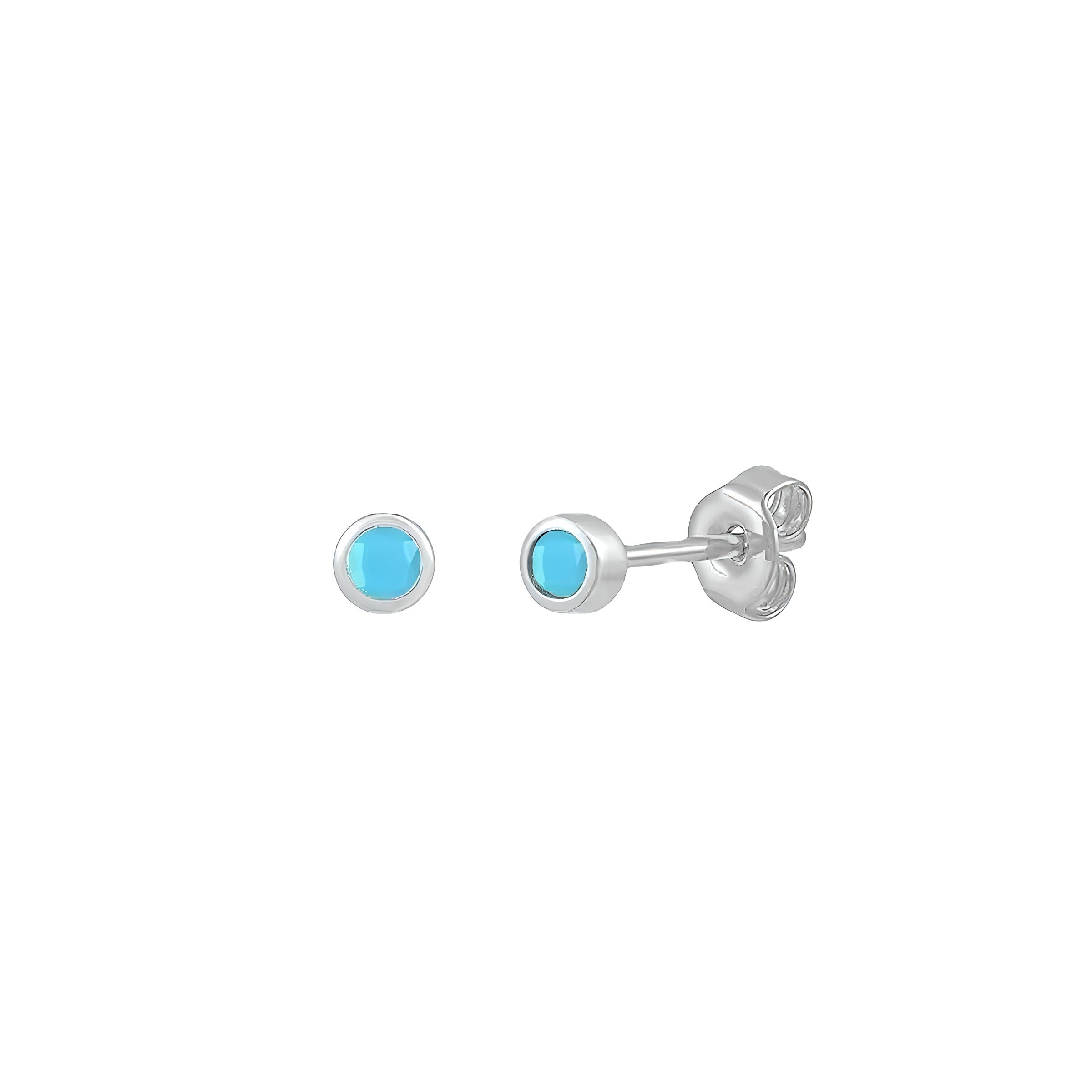 PENDIENTES NIRA TURQUOISE SILVER