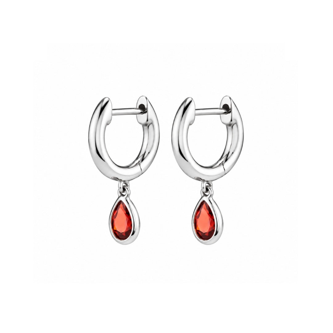 PENDIENTES BAMBA RED