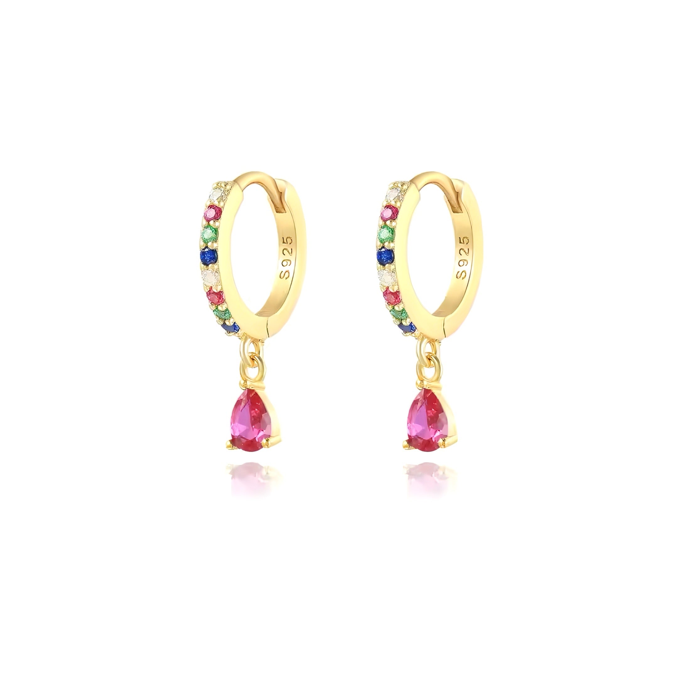 PENDIENTES BARNA PINK GOLD