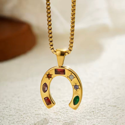 COLLAR HERRADURA CIRCONITAS