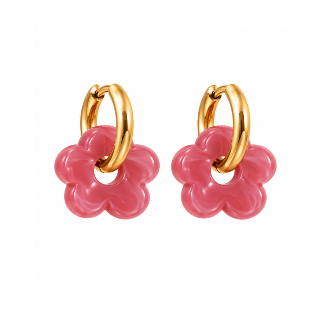 PENDIENTES BLOOM STRAWBERRY PINK