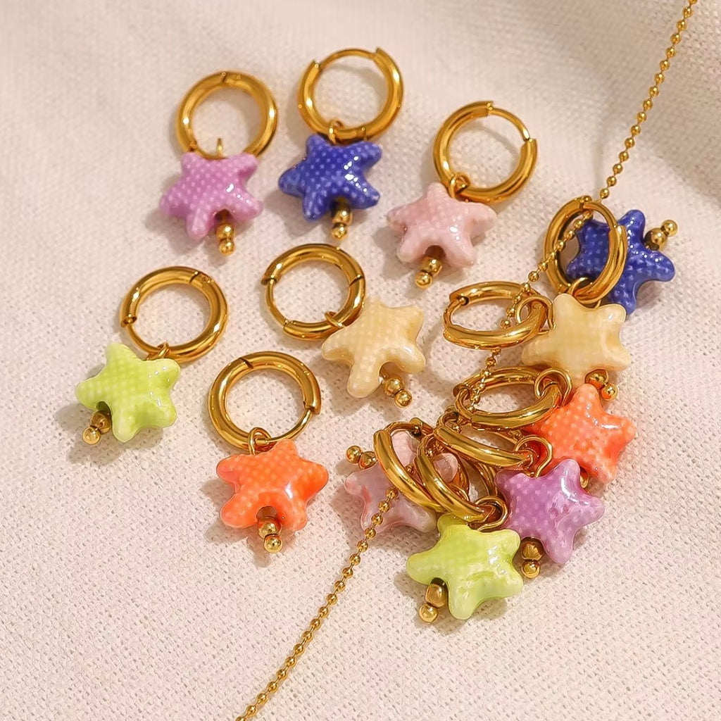 PENDIENTES ESTRELLA AZUL