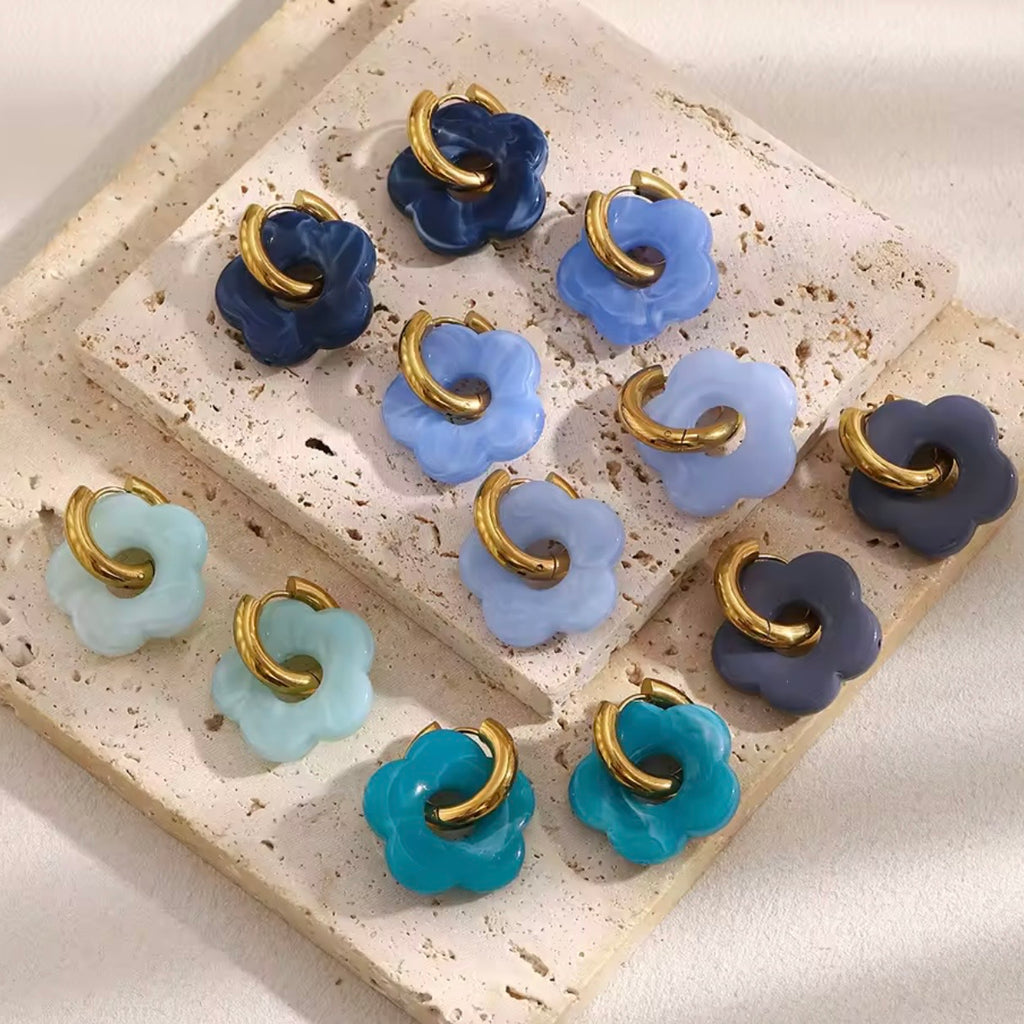 PENDIENTES BLOOM BLUE