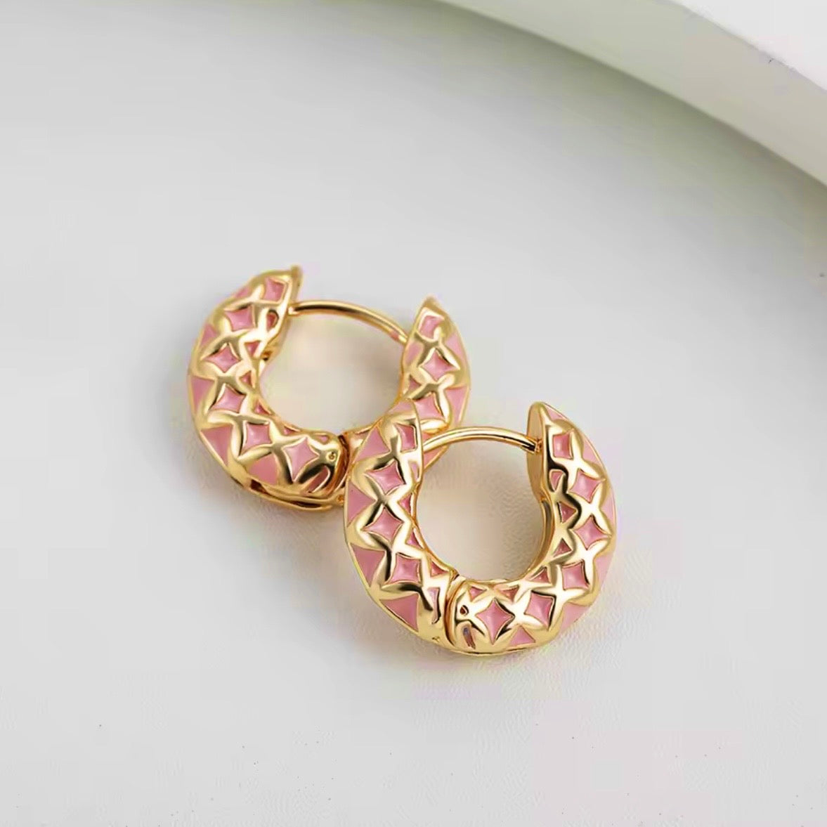 PENDIENTES PRISMA ROSE