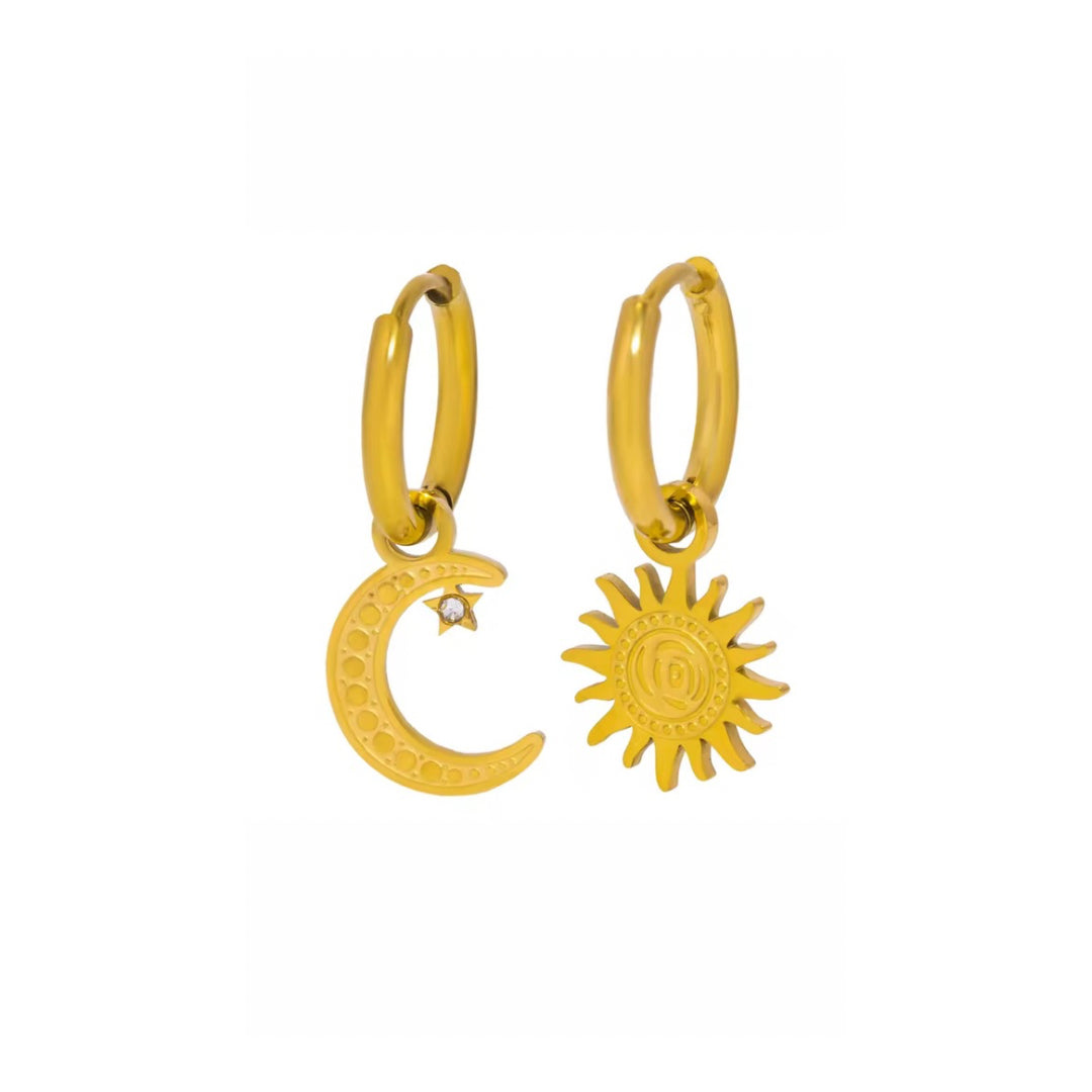 PENDIENTES SOL Y LUNA