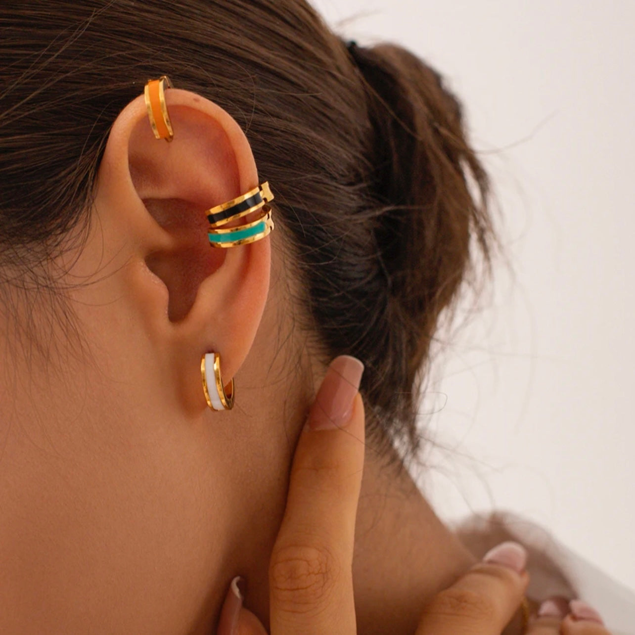 PENDIENTES RAINBOW ORANGE