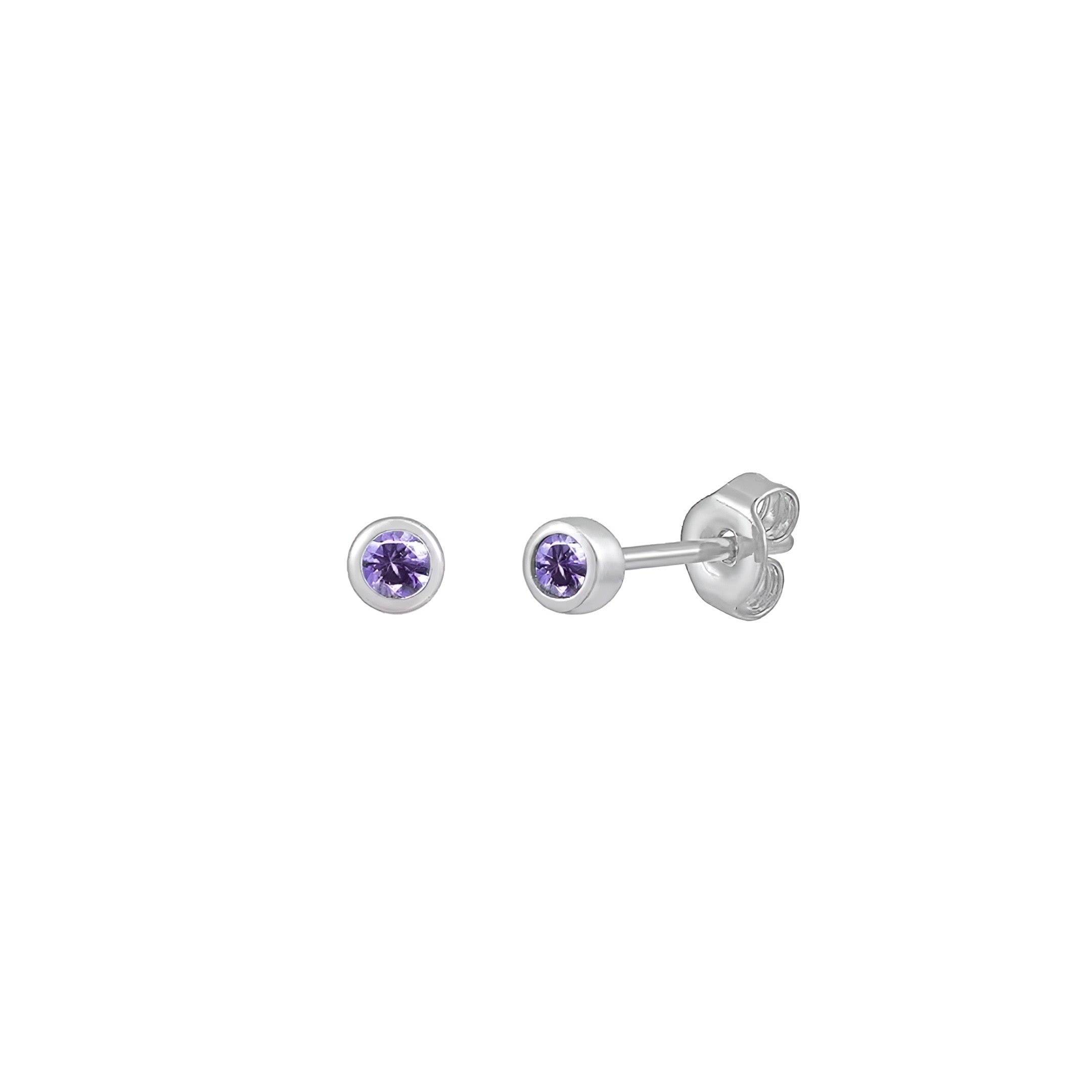 PENDIENTES NIRA PURPLE SILVER