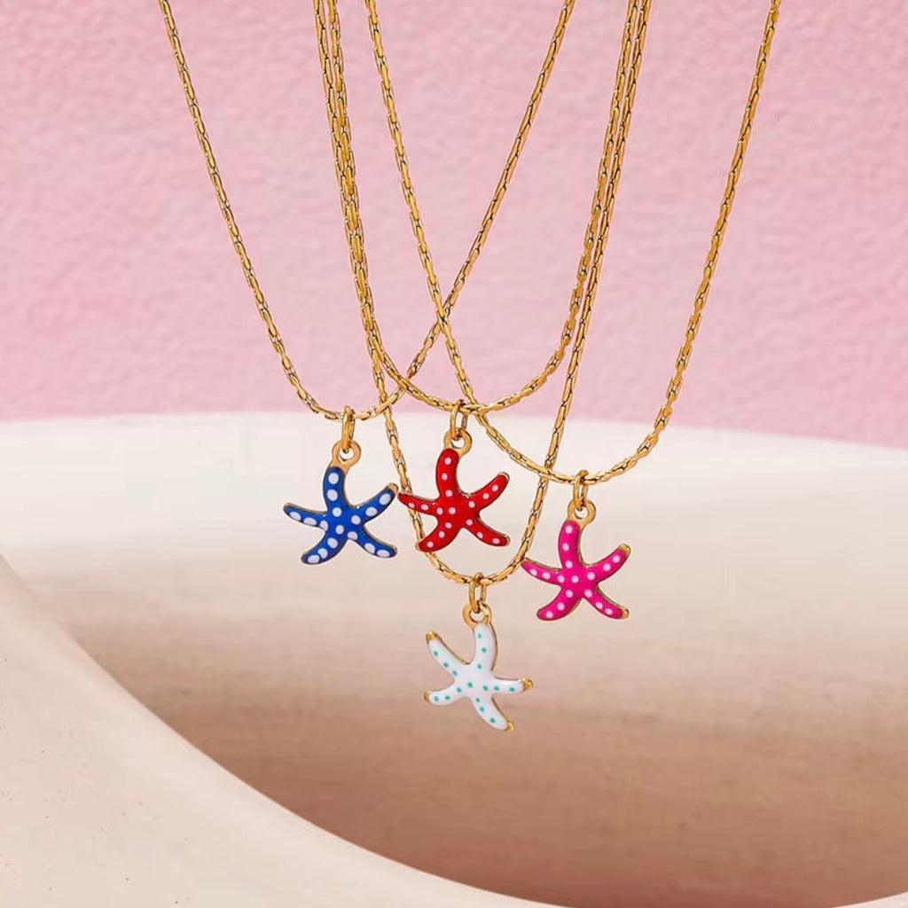 COLLAR STARFISH ROSA