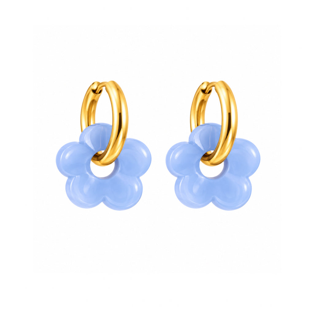 PENDIENTES BLOOM LIGHT BLUE