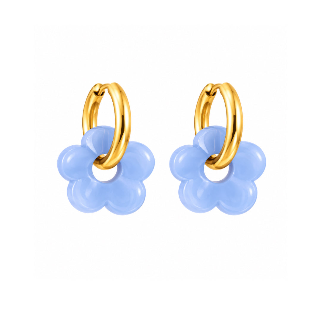PENDIENTES BLOOM LIGHT BLUE