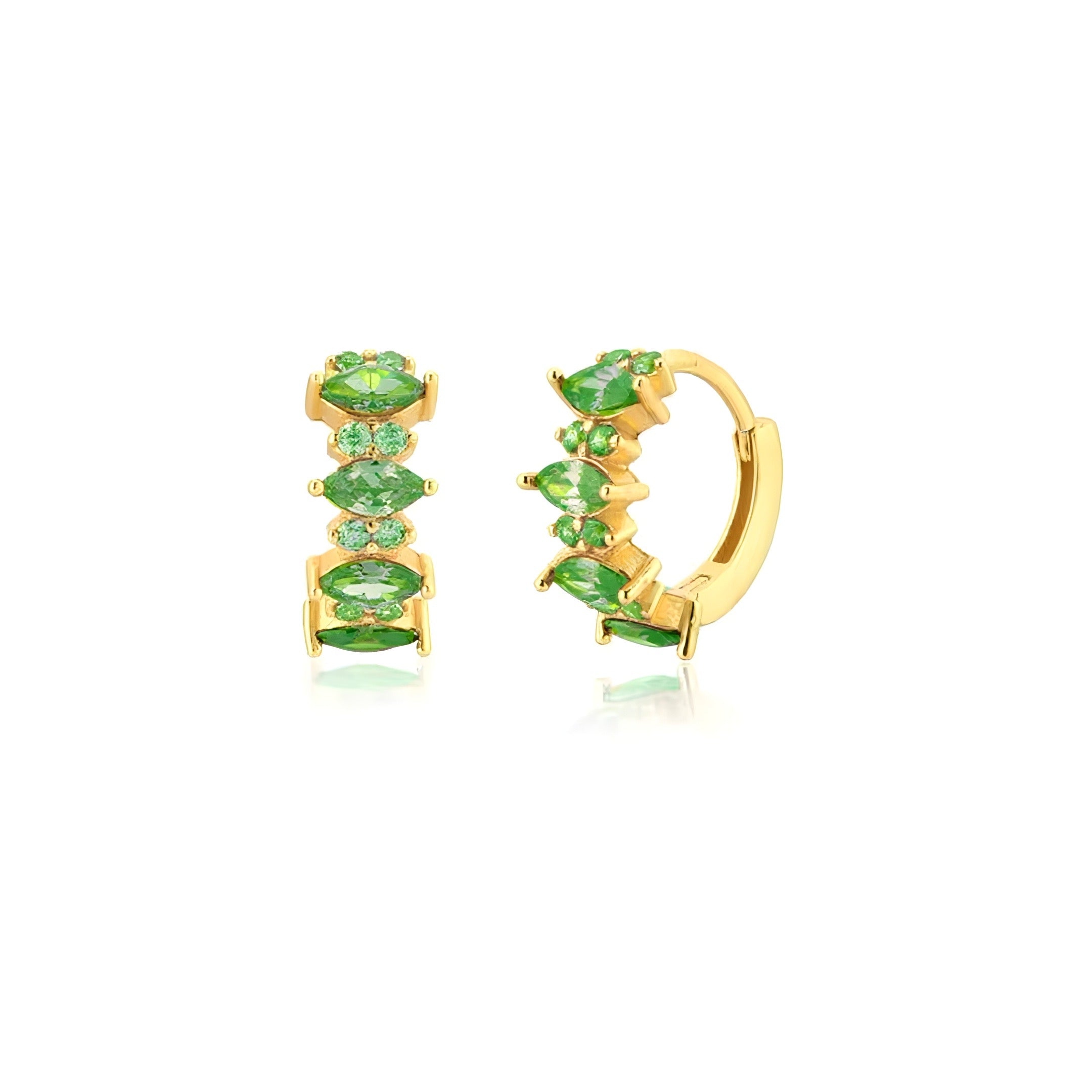 PENDIENTES CLEO GREEN GOLD