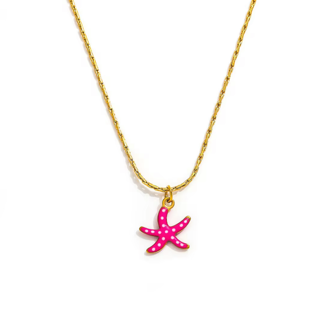 COLLAR STARFISH ROSA