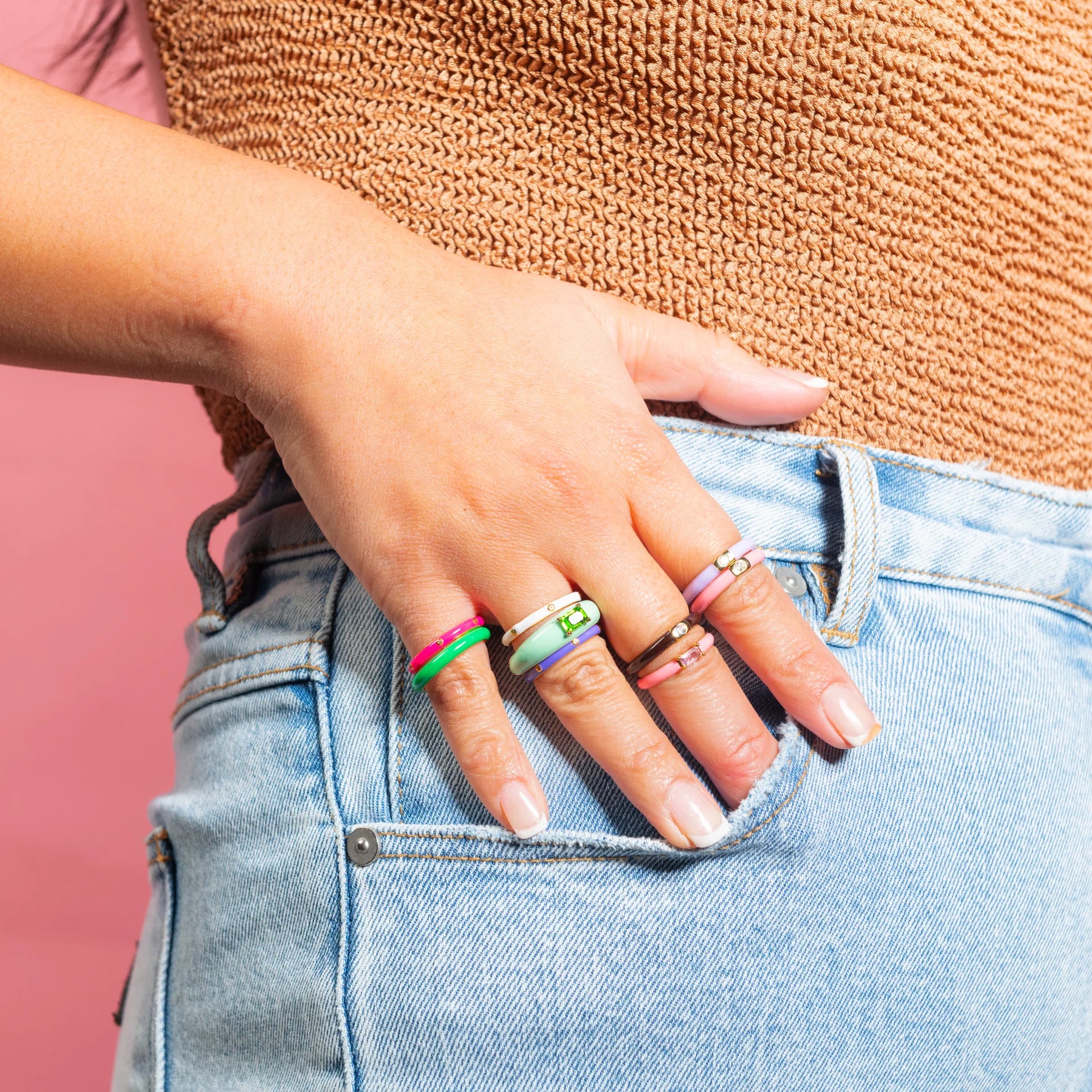 ANILLO AMAL PINK