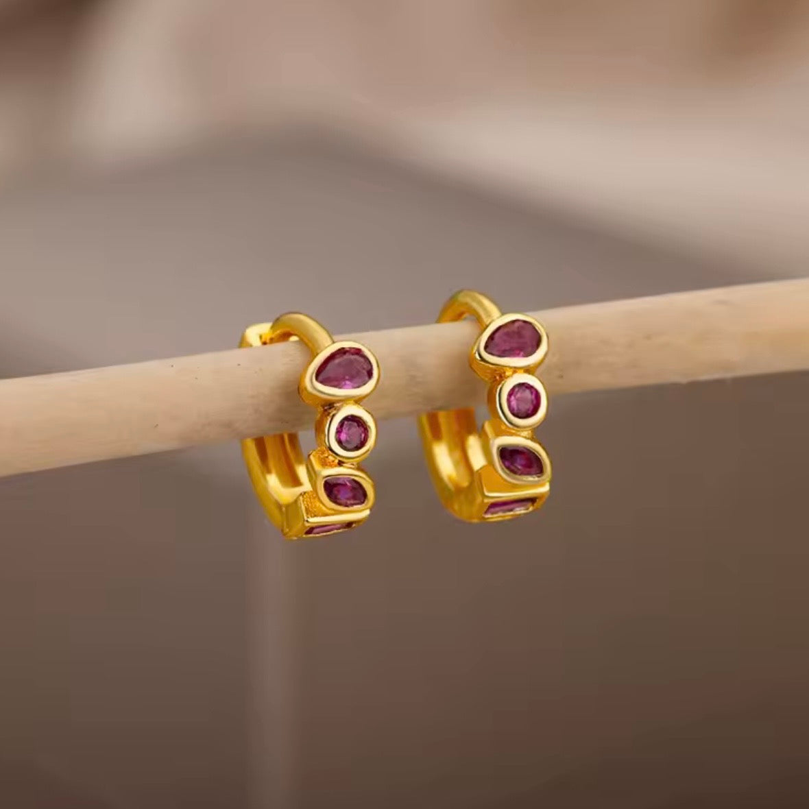PENDIENTES KALEA ROSA